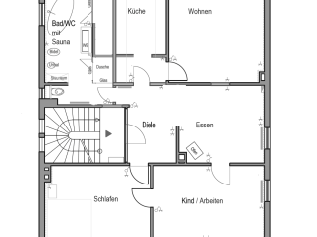 Grundriss – Wohnen im stilvollen Altbau in Stuttgart-Ost